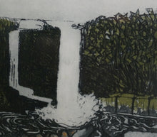 Load image into Gallery viewer, 1971 Etching &amp; Aquatint Entitled &quot;Stone Pool&quot; by Phil Greenwood. Pencil Signed
