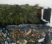 Load image into Gallery viewer, 1971 Etching &amp; Aquatint Entitled &quot;Stone Pool&quot; by Phil Greenwood. Pencil Signed
