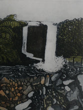 Load image into Gallery viewer, 1971 Etching &amp; Aquatint Entitled &quot;Stone Pool&quot; by Phil Greenwood. Pencil Signed
