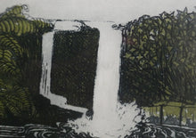 Load image into Gallery viewer, 1971 Etching &amp; Aquatint Entitled &quot;Stone Pool&quot; by Phil Greenwood. Pencil Signed
