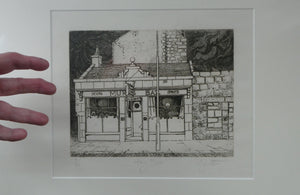 SCOTTISH ART: Rare 1970s ABERBEEN PUBS Etching: "The Hairy Bar" by William J. Watson. Pencil Signed