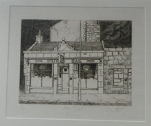 Load image into Gallery viewer, SCOTTISH ART: Rare 1970s ABERBEEN PUBS Etching: &quot;The Hairy Bar&quot; by William J. Watson. Pencil Signed
