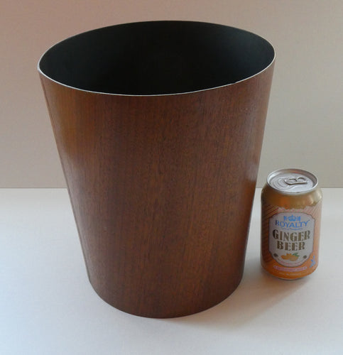 Vintage 1960s MALLOD Bentwood Teak Plywood Waste Paper Basket