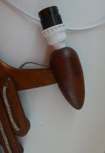 Load image into Gallery viewer, Unusual Vintage TEAK Scissor / Concertina Action Wall Lamp. Mid-Century Danish Design
