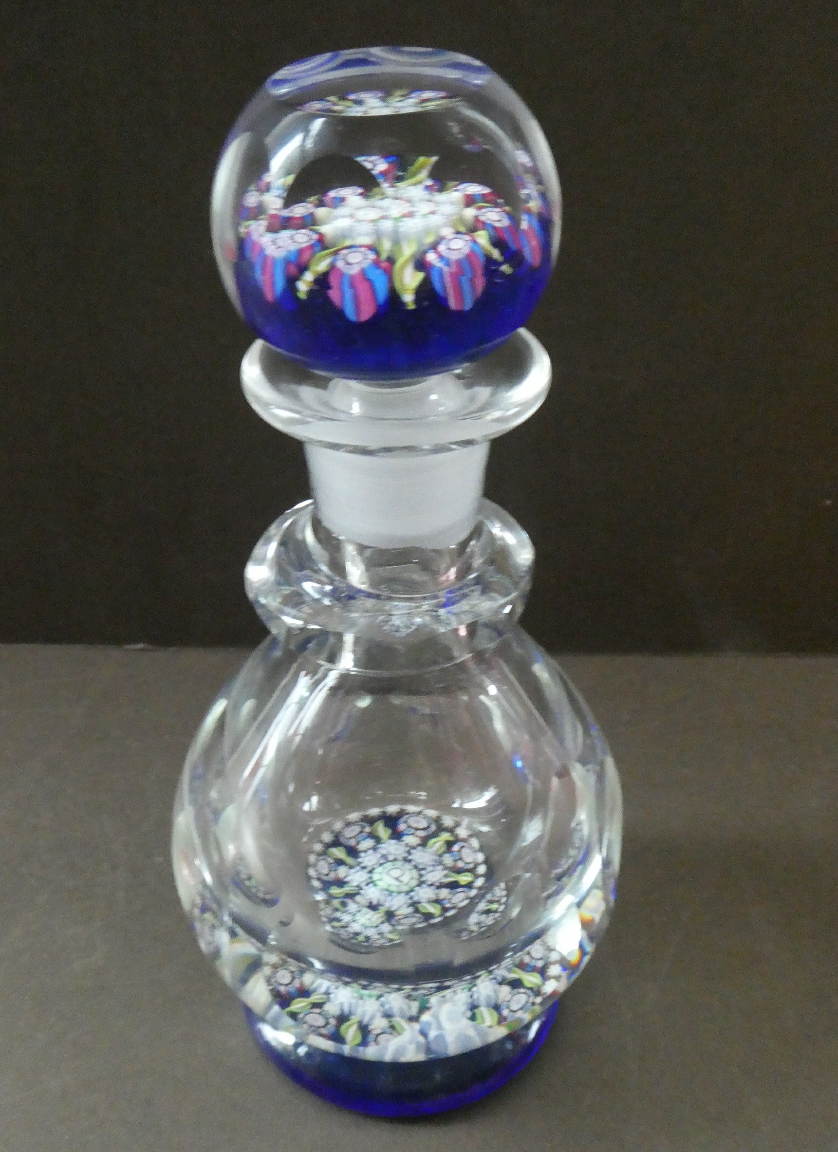 1980 Heart retailer Shaped Perfume Bottle / Paperweight, Blown Colored Glass