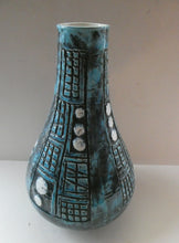 Load image into Gallery viewer, Vintage 1960s West German BRUSTALIST Bottle Vase. Uberlacker Ceramics / U-keramik
