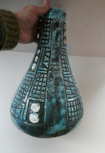 Load image into Gallery viewer, Vintage 1960s West German BRUSTALIST Bottle Vase. Uberlacker Ceramics / U-keramik
