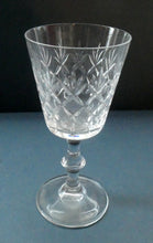 Load image into Gallery viewer, Set of Six Matching LARGE Edinburgh Crystal Wine Goblets: 6 3/4 inches (Unidentified Pattern)
