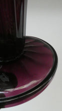 Load image into Gallery viewer, Stylish 1909 James POWELL for Whitefriars Glass Fluted Amethyst Vase. Trumpet Shaped.  5 inches
