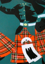 Load image into Gallery viewer, ORIGINAL 1950s Lithographic Scottish TRAVEL POSTER. &quot;Scotland Fly B.O.A.C.&quot; FRAMED
