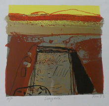 Load image into Gallery viewer, SCOTTISH ART: 1993 Original Screenprint by BARBARA RAE (b. 1943) Entitled &quot;Seagate&quot;. Pencil signed
