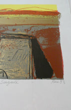 Load image into Gallery viewer, SCOTTISH ART: 1993 Original Screenprint by BARBARA RAE (b. 1943) Entitled &quot;Seagate&quot;. Pencil signed
