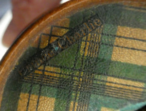  Antique Victorian Scottish Mauchline Ware TARTANWARE Bank or Money Box in the Shape of a Barrel