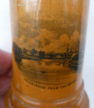 Load image into Gallery viewer, Antique 19th Century MAUCHLINE Ware Glass Tumbler Box. SCOTTISH BORDERS Interest. Coldstream from the Bridge
