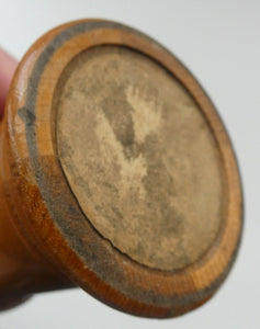 Antique 19th Century MAUCHLINE Ware Glass Tumbler Box. SCOTTISH BORDERS Interest. Coldstream from the Bridge