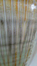 Load image into Gallery viewer, LARGE Shelley Harmony &quot;Dripware&quot; Vase. Orange and Cream Hues with Lots of Streaks: 8 1/2 inches
