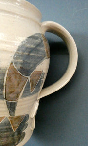 1992 STUDIO POTTERY Jug by Irma Demianczuk. Decorated with Cats and Mouse Motifs