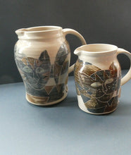 Load image into Gallery viewer, Larger Scottish 1992 STUDIO POTTERY Jug by Irma Demianczuk. Decorated with Cats and Mouse Motifs
