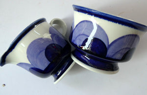 Arabia Pottery Paju Milk Jug and Sugar Bowl 1960s