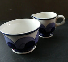 Load image into Gallery viewer, Arabia Pottery Paju Milk Jug and Sugar Bowl 1960s
