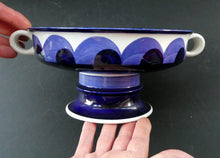 Load image into Gallery viewer, Arabia Paju Pattern 1960s Fruit Bowl with Twin Handles and Pedestal Base
