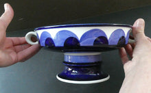 Load image into Gallery viewer, Arabia Paju Pattern 1960s Fruit Bowl with Twin Handles and Pedestal Base
