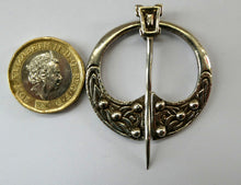 Load image into Gallery viewer, Vintage 1940s Scottish Silver Penannular Brooch or Clock Pin. Designed by Robert Allison
