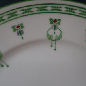 Rare Art Nouveau 1900s Antique Side Plates. Designed by George Logan 7 inches