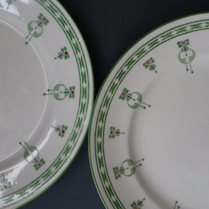 Rare Art Nouveau 1900s Antique Side Plates. Designed by George Logan 7 inches