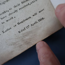 Load image into Gallery viewer, Published 1818. Rare GEORGIAN Scottish Music Book. The Miniature Museum of Scotch Songs. Volume One
