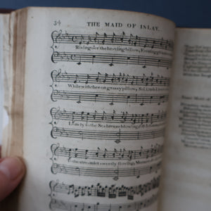 Published 1818. Rare GEORGIAN Scottish Music Book. The Miniature Museum of Scotch Songs. Volume One