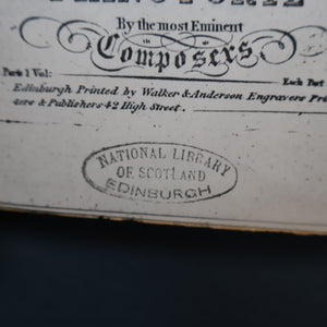 Published 1818. Rare GEORGIAN Scottish Music Book. The Miniature Museum of Scotch Songs. Volume One