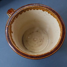 Load image into Gallery viewer, SCOTTISH POTTERY. Antique PORT DUNDAS (Glasgow) 3 lbs Stoneware Crock with Handle. MAYPOLE DAIRY
