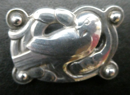 Vintage Danish GEORG JENSEN Sterling Silver Bird / Dove Brooch. Model 111