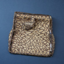 Load image into Gallery viewer, 1940s Pretty Little Vintage Sequin and Glass Beads Evening Purse. Made in Belgium
