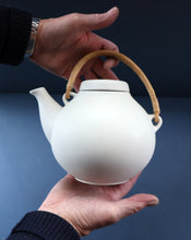 Load image into Gallery viewer, 1960s Finnish Design: GA3 Arabia Pottery Teapot in Matte White. Designed by Ulla Procope
