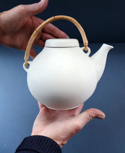 Load image into Gallery viewer, 1960s Finnish Design: GA3 Arabia Pottery Teapot in Matte White. Designed by Ulla Procope
