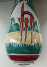 Load image into Gallery viewer, VERY LARGE Vintage 1950s / 60s NORWEGIAN Vase with Deer Decoration by Elle Pottery
