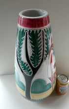 Load image into Gallery viewer, VERY LARGE Vintage 1950s / 60s NORWEGIAN Vase with Deer Decoration by Elle Pottery
