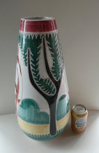 Load image into Gallery viewer, VERY LARGE Vintage 1950s / 60s NORWEGIAN Vase with Deer Decoration by Elle Pottery
