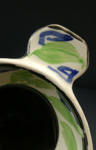 Load image into Gallery viewer,  Bough Pottery ART DECO Ceramic Quaich and Matching Underplate. Painted by Elizabeth Amour
