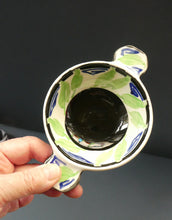 Load image into Gallery viewer,  Bough Pottery ART DECO Ceramic Quaich and Matching Underplate. Painted by Elizabeth Amour
