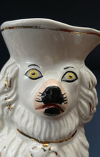 Load image into Gallery viewer, Unusual Victorian Staffordshire King Charles Spaniels Jug; circa 1860
