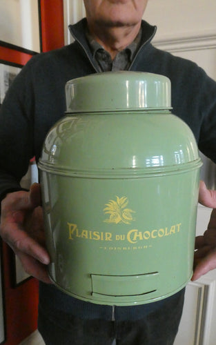 Large SHOP DISPLAY TIN for Plaisir du Chocolat, Edinburgh (A)