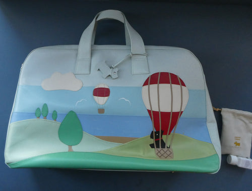 Large Vintage 2005 RADLEY Up Up and Away Signature Bag Tote Bag (with handle attachments). UNUSED