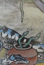 Load image into Gallery viewer, 1920s Colour Woodcut by Mabel Allington Royds (1874-1941) THE SNAKE CHARMER
