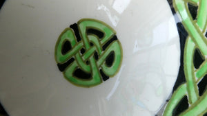 Bough Pottery Ceramic Quaich. RARE Scottish Celtic Knotwork Decoration