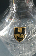 Load image into Gallery viewer, EDINBURGH CRYSTAL. Vintage 1980s Mallet Shape Whisky Decanter STAR OF EDINBURGH Pattern
