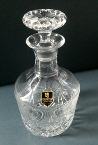 EDINBURGH CRYSTAL. Vintage 1980s Mallet Shape Whisky Decanter STAR OF EDINBURGH Pattern