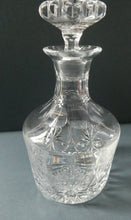 Load image into Gallery viewer, EDINBURGH CRYSTAL. Vintage 1980s Mallet Shape Whisky Decanter STAR OF EDINBURGH Pattern
